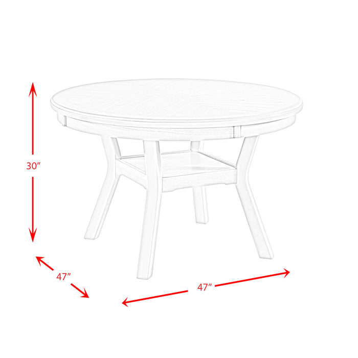 Amherst 5PC Dining Set in Grey-Table & Four Chairs - In Home Furniture (San Antonio, TX)