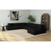 Arizona 6PC Sectional Set with RHF Chaise in Steno Black - In Home Furniture (San Antonio, TX)