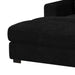 Arizona 6PC Sectional Set with LHF Chaise in Steno Black - In Home Furniture (San Antonio, TX)