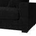 Arizona 4PC Sectional Set with LHF Chaise in Steno Black - In Home Furniture (San Antonio, TX)