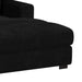 Arizona 6PC Sectional Set with RHF Chaise in Steno Black - In Home Furniture (San Antonio, TX)