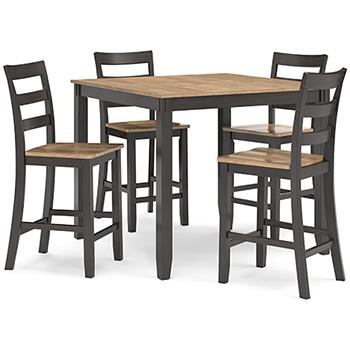Gesthaven Counter Height Dining Table and 4 Barstools (Set of 5) - In Home Furniture (San Antonio, TX)
