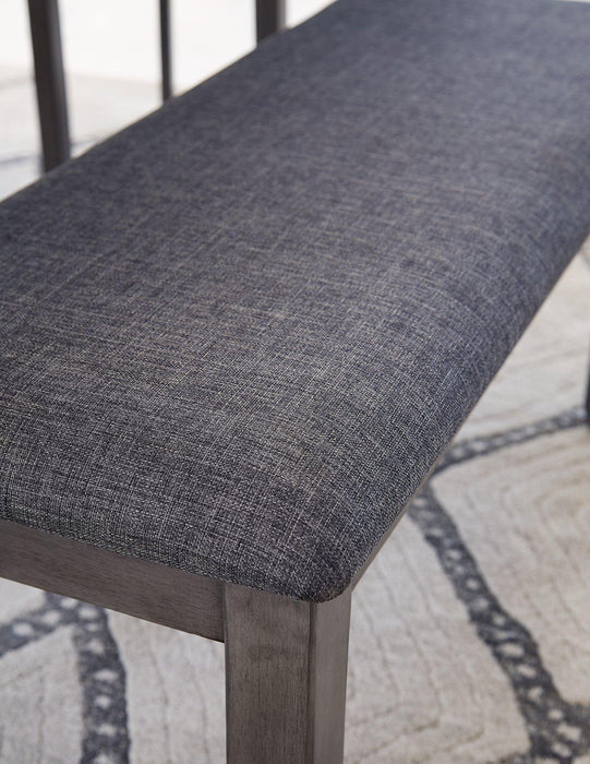 Bridson Dining Table and Chairs with Bench (Set of 6) - In Home Furniture (San Antonio, TX)