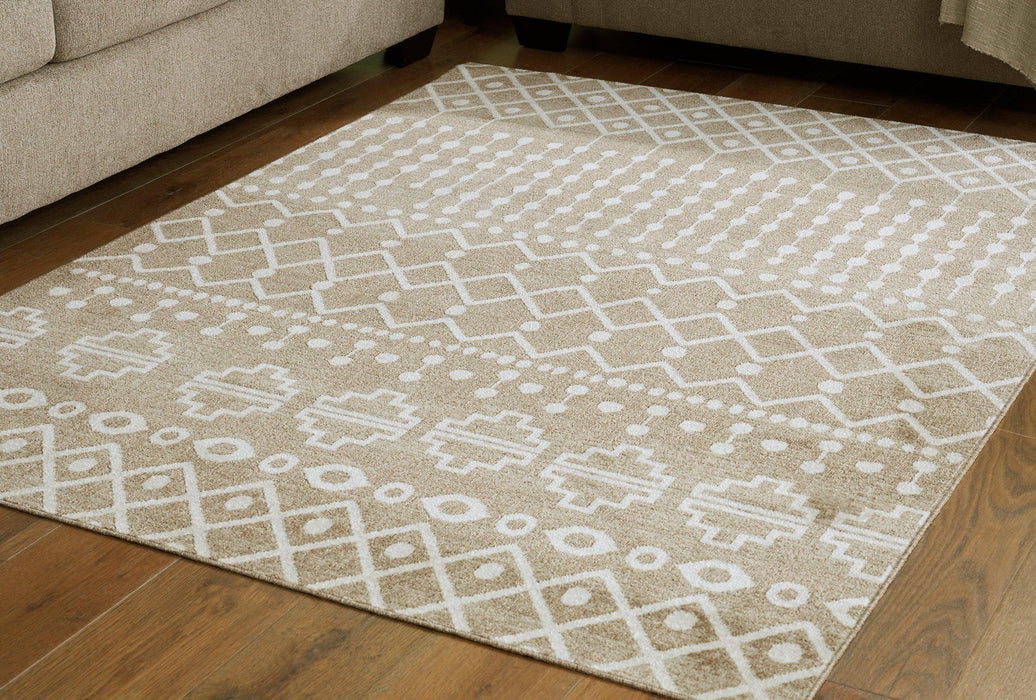 Bunchly 4'11" x 7'2" Washable Rug - In Home Furniture (San Antonio, TX)