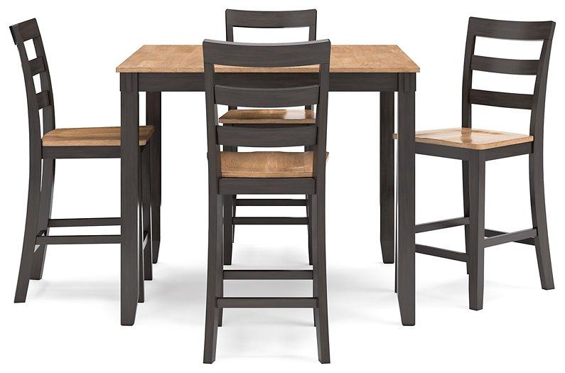 Gesthaven Counter Height Dining Table and 4 Barstools (Set of 5) - In Home Furniture (San Antonio, TX)