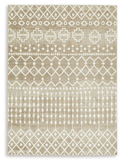 Bunchly 4'11" x 7'2" Washable Rug - In Home Furniture (San Antonio, TX)
