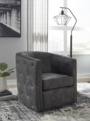 Brentlow Swivel Accent Chair - In Home Furniture (San Antonio, TX)