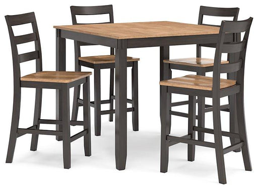 Gesthaven Counter Height Dining Table and 4 Barstools (Set of 5) - In Home Furniture (San Antonio, TX)