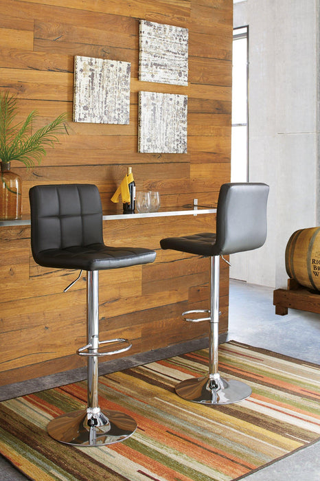 Bellatier Adjustable Height Bar Stool - In Home Furniture (San Antonio, TX)