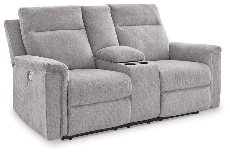 Barnsana Power Reclining Loveseat with Console