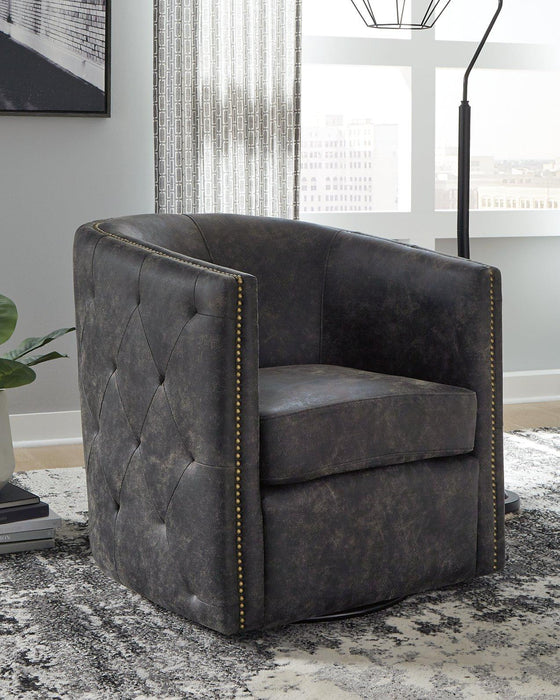 Brentlow Swivel Accent Chair - In Home Furniture (San Antonio, TX)