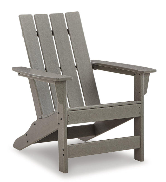 Visola Outdoor Adirondack Chair Set with End Table - In Home Furniture (San Antonio, TX)