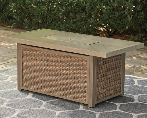 Beachcroft Outdoor Fire Pit Table - In Home Furniture (San Antonio, TX)