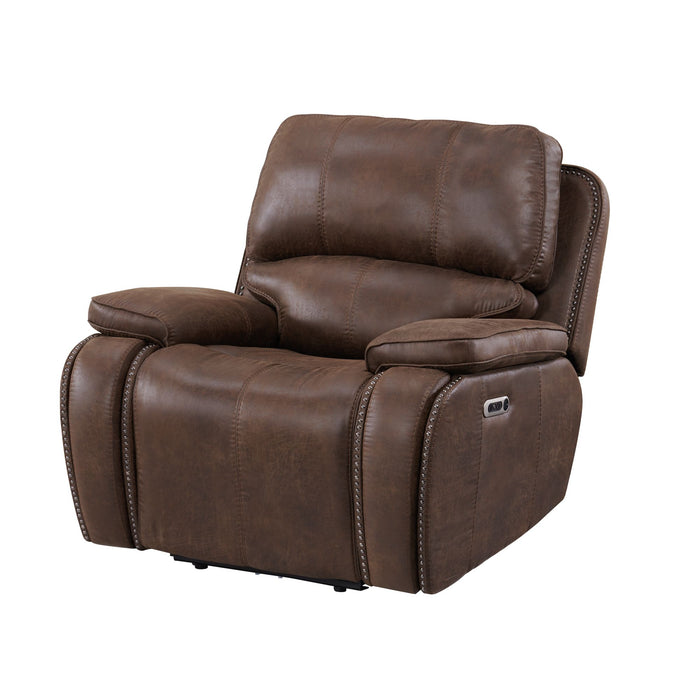 Atlantis 3PC Living Room Set in Heritage Brown-Sofa, Loveseat & Recliner - In Home Furniture (San Antonio, TX)