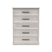 Avalanche 5-Drawer Chest in Antique White - In Home Furniture (San Antonio, TX)