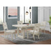 Avalanche Standard Height Dining Set in Antique White-Table and Four Chairs - In Home Furniture (San Antonio, TX)