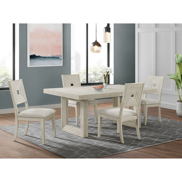 Avalanche Dining Side Chair in Antique White (2 Per Carton) - In Home Furniture (San Antonio, TX)