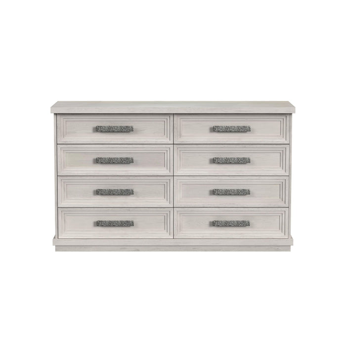 Avalanche 8-Drawer Dresser in Antique White - In Home Furniture (San Antonio, TX)