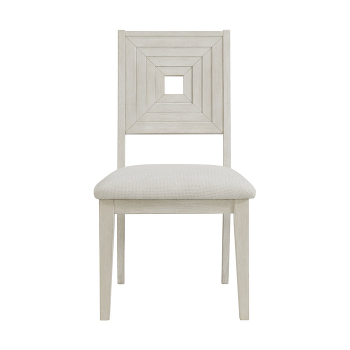 Avalanche Dining Side Chair in Antique White (2 Per Carton) - In Home Furniture (San Antonio, TX)