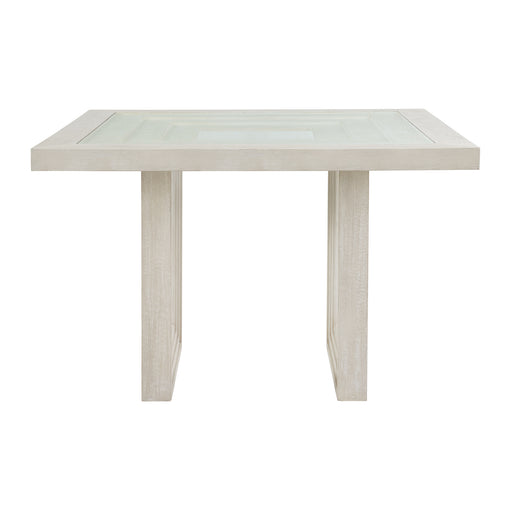 Avalanche Square Counter Table in Antique White - In Home Furniture (San Antonio, TX)