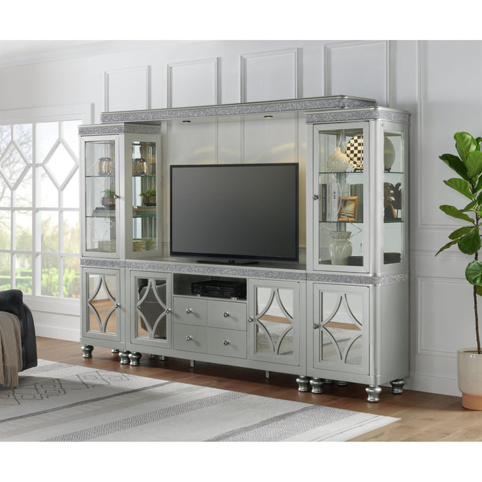 Avril 70" TV Stand in Silver - In Home Furniture (San Antonio, TX)
