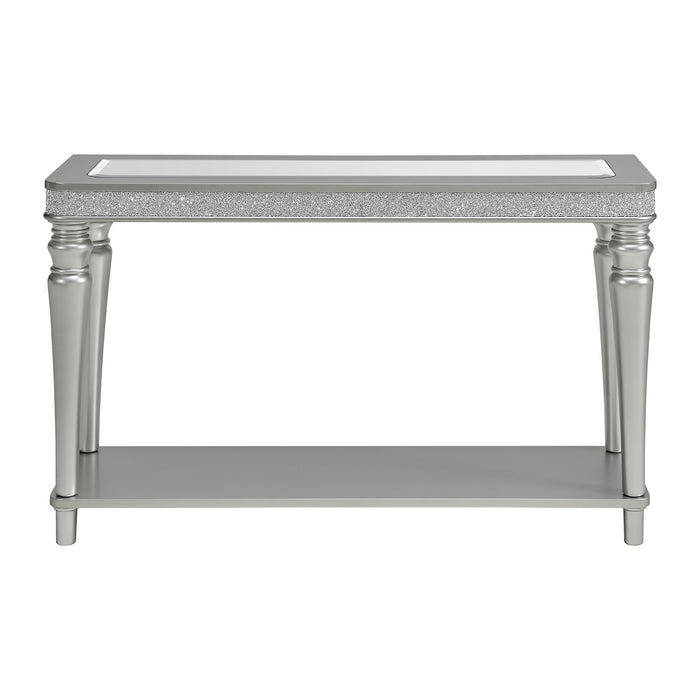 Avril Sofa Table in Silver - In Home Furniture (San Antonio, TX)