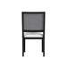 Bahama Breeze Dining Chair with White Fabric in Black (2 Per Carton) - In Home Furniture (San Antonio, TX)