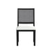 Bahama Breeze Dining Chair with White Fabric in Black (2 Per Carton) - In Home Furniture (San Antonio, TX)