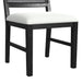 Bahama Breeze Dining Chair with White Fabric in Black (2 Per Carton) - In Home Furniture (San Antonio, TX)