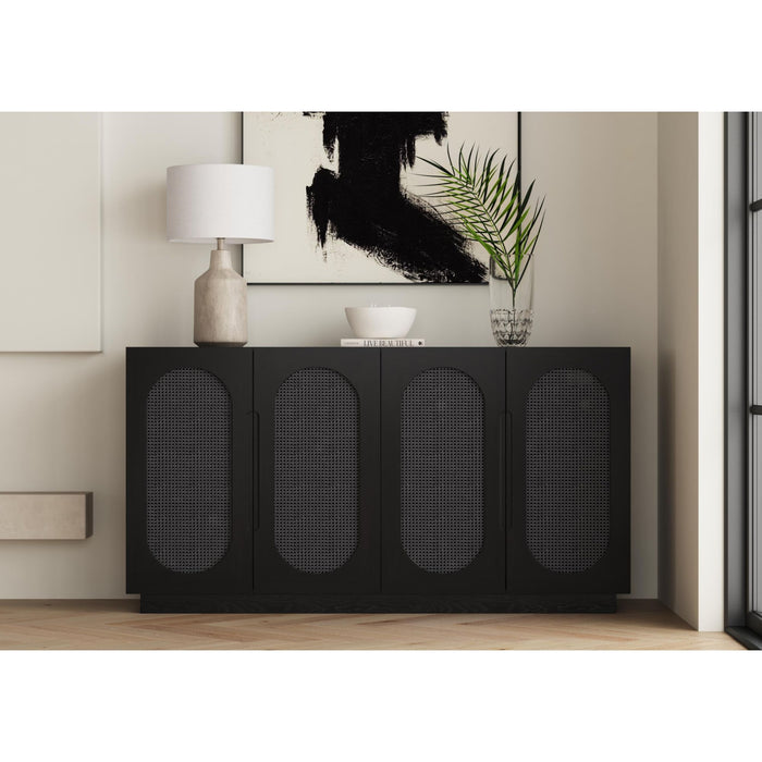 Bahama Breeze Server in Black - In Home Furniture (San Antonio, TX)