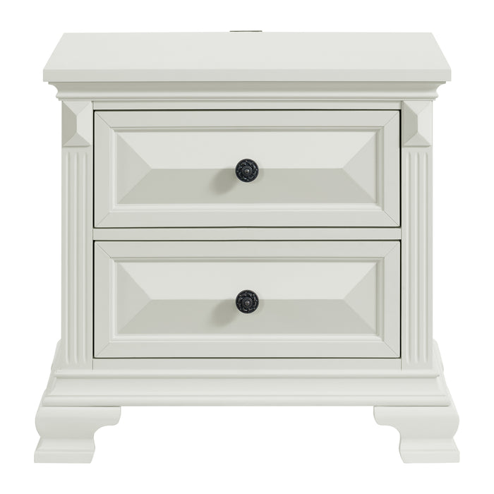 Bridgestone 2-Drawer Nightstand with USB - In Home Furniture (San Antonio, TX)