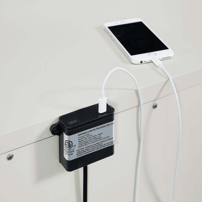 Bridgestone 2-Drawer Nightstand with USB - In Home Furniture (San Antonio, TX)