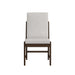 Brisbane Dining Side Chair with Boucle Beige Fabric in Brown (2 Per Carton) - In Home Furniture (San Antonio, TX)