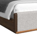 Brisbane UPH Bedroom Set with Boucle Beige and LED - In Home Furniture (San Antonio, TX)