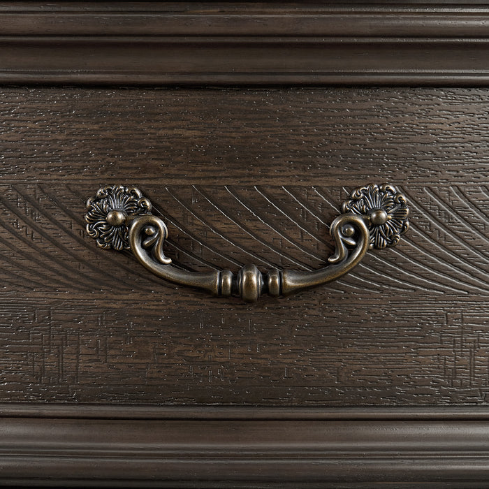 Brunswick Dresser and Mirror Set in Mahogany - In Home Furniture (San Antonio, TX)