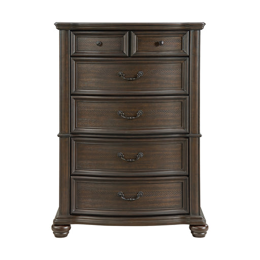 Brunswick 5-Drawer Chest in Mahogany - In Home Furniture (San Antonio, TX)