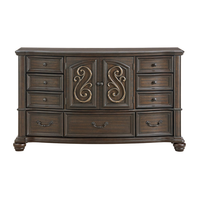 Brunswick 7-Drawer Dresser in Mahogany - In Home Furniture (San Antonio, TX)