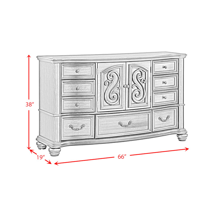 Brunswick 7-Drawer Dresser in Mahogany - In Home Furniture (San Antonio, TX)