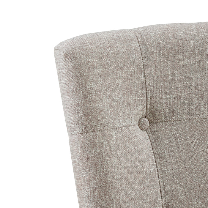Lexi Tufted Fabric Side Chair in Beige (2 Per Pack) - In Home Furniture (San Antonio, TX)