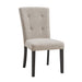 Lexi Tufted Fabric Side Chair in Beige (2 Per Pack) - In Home Furniture (San Antonio, TX)