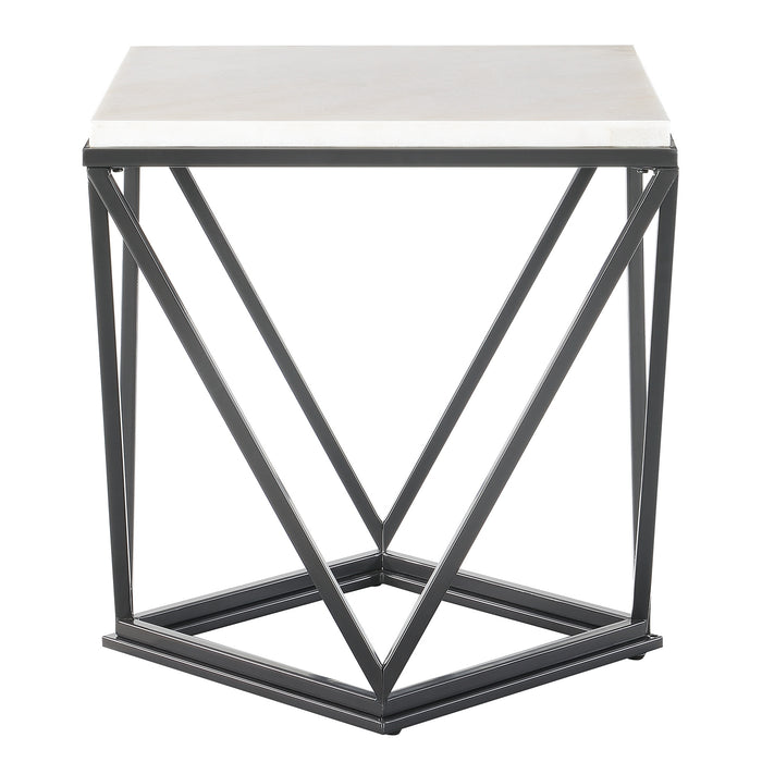 Riko End Table W/ Metal Leg - In Home Furniture (San Antonio, TX)