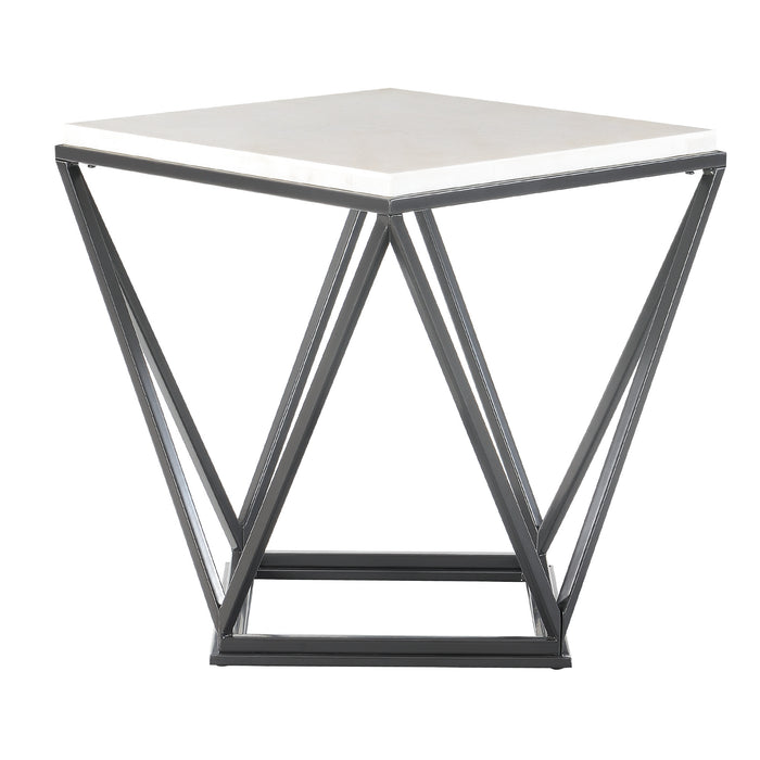 Riko End Table W/ Metal Leg - In Home Furniture (San Antonio, TX)