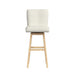 Cambrie UPH Swivel Bar Stool with Beige Boucle in Natural (2 Per Carton) - In Home Furniture (San Antonio, TX)