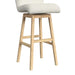 Cambrie UPH Swivel Bar Stool with Beige Boucle in Natural (2 Per Carton) - In Home Furniture (San Antonio, TX)