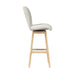 Cambrie UPH Swivel Bar Stool with Beige Boucle in Natural (2 Per Carton) - In Home Furniture (San Antonio, TX)