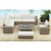 Carmona Ottoman - Natural and Olefin Beige - In Home Furniture (San Antonio, TX)
