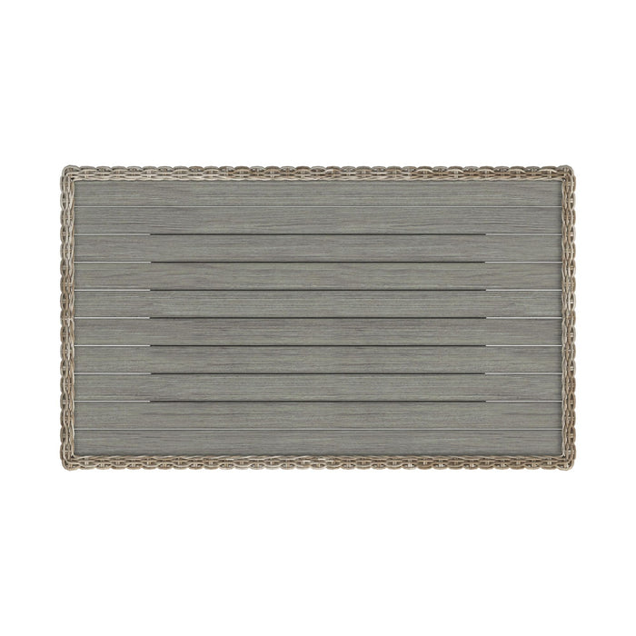 Carmona 6PC Conversion Set in Natural and Olefin Beige with Ottoman - In Home Furniture (San Antonio, TX)