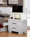 Jessica Nightstand Panels White (Set of 2) - In Home Furniture (San Antonio, TX)