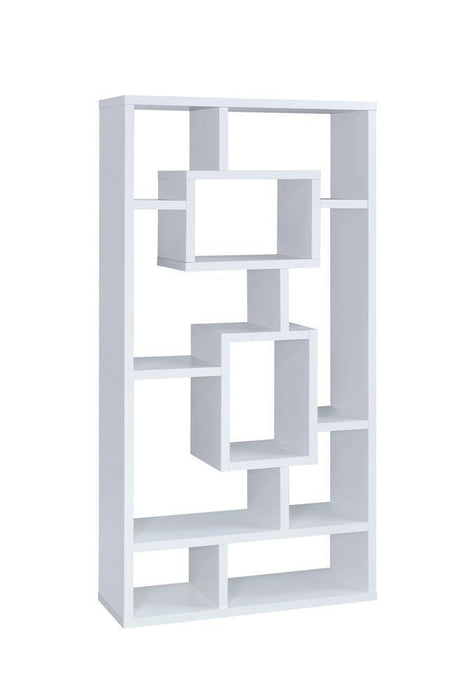 Howie 10-shelf Bookcase White