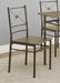 Anna 5-piece Rectangular Dining Set Dark Bronze - In Home Furniture (San Antonio, TX)